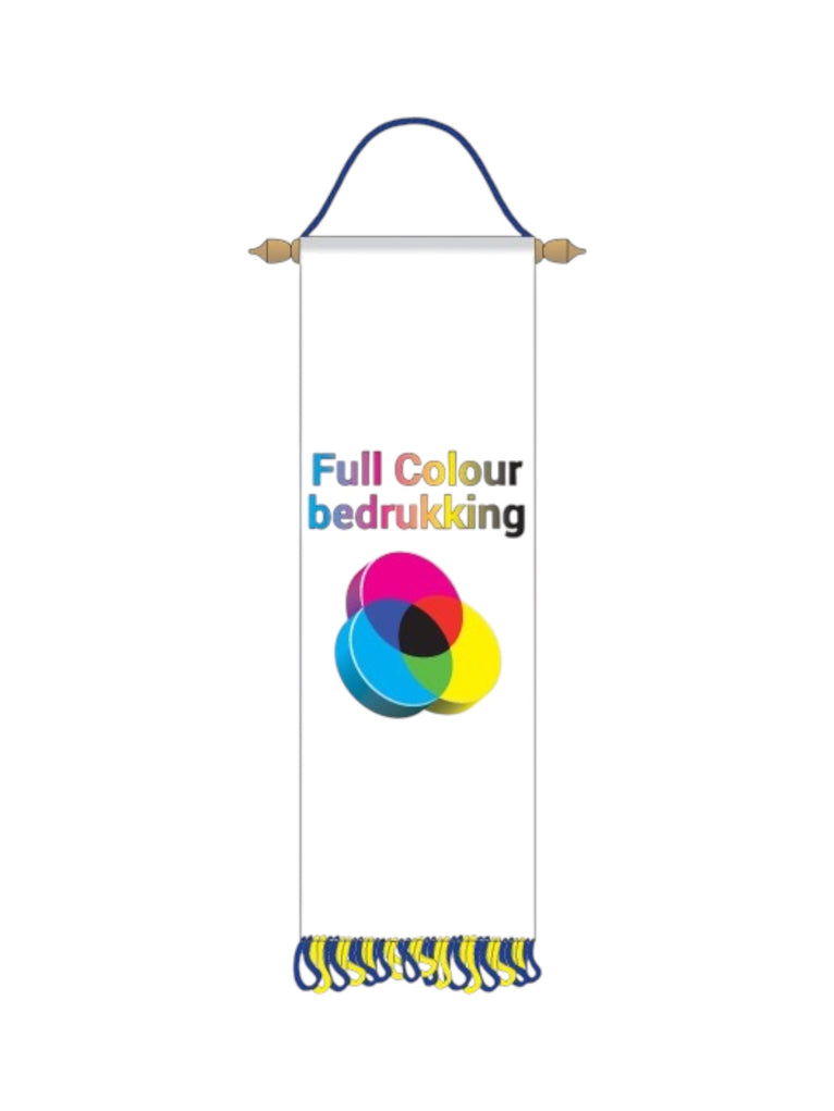 Rechtvaan met Full Colour Ontwerp  in 3 Formaten - RV2