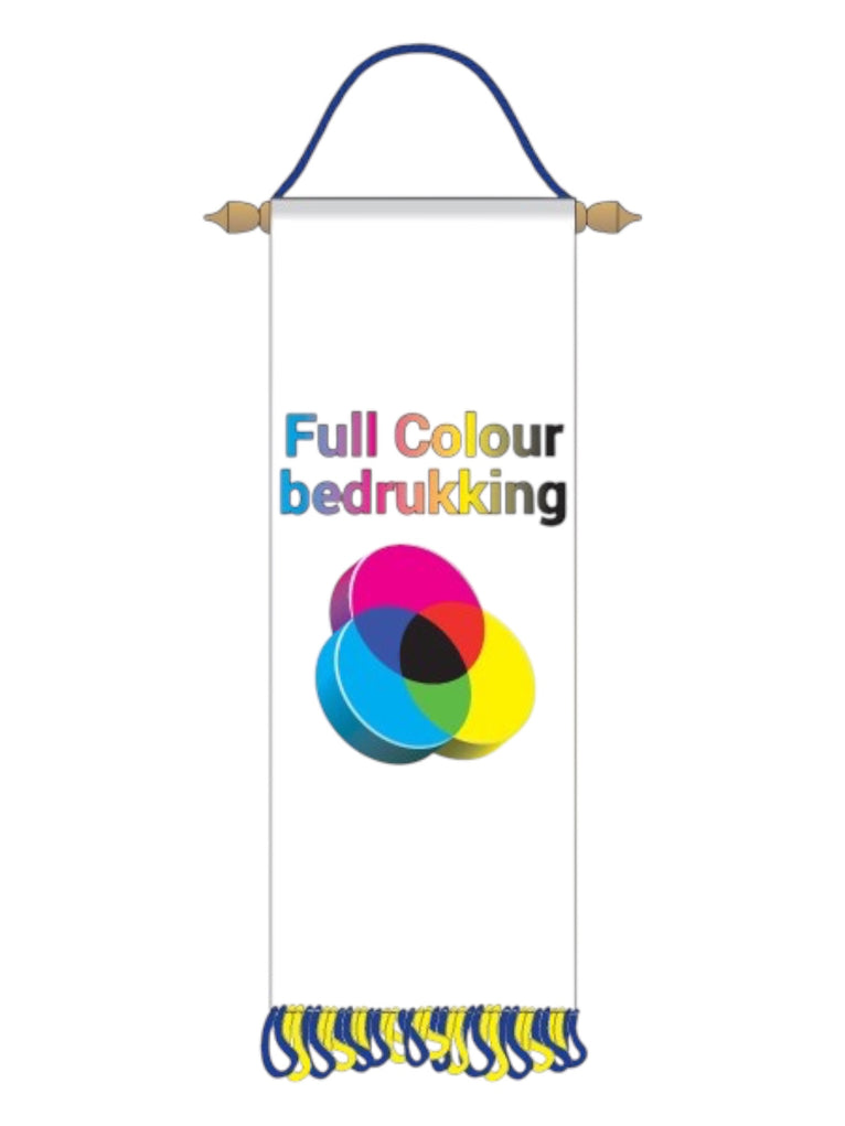 Rechtvaan met Full Colour Ontwerp  in 3 Formaten - RV2