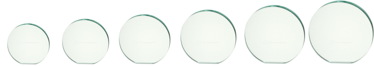 Ronde Glazen Award in Geschenkdoos Geschikt voor Gravure en Full Colour Print - W151-W156