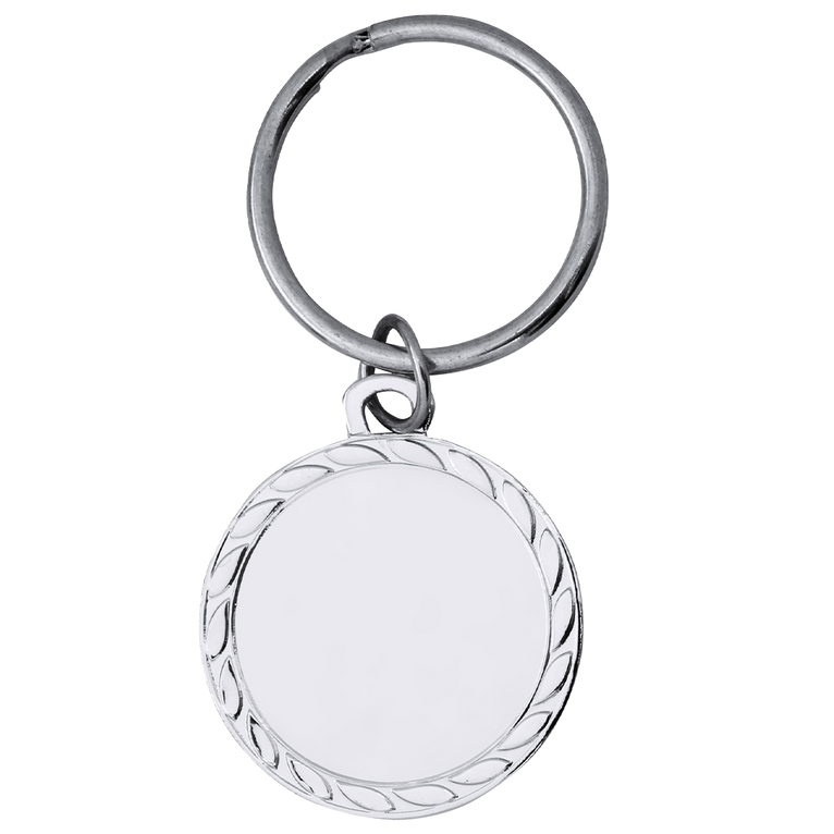 Sleutelhanger Medaille - 32 mm - DI3203 - Goud en Zilver