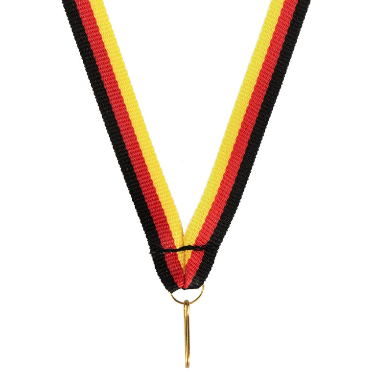 Smal Medaillelint - 10 mm breed - V8 - in Ruim 30 Kleuren