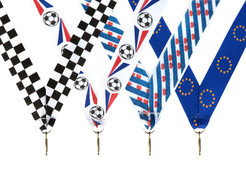 Speciale Print Medaillelint - 22 mm breed - V42-V47 - in Verschillende Motieven en Kleuren