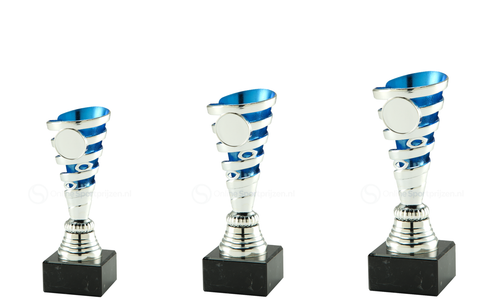 Super Budget Trophy - SET.34804 - Zilver / Blauw