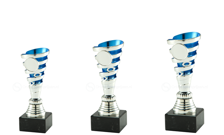 Super Budget Trophy - SET.34804 - Zilver / Blauw