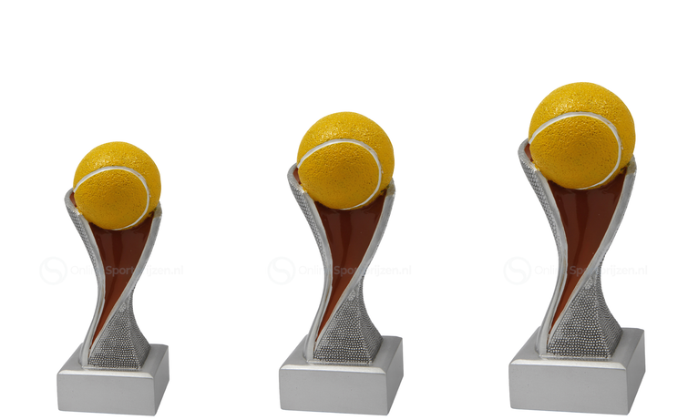 Tennis Prijs - FG4081-FG4083 - Zilver met Kleuraccent