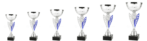 Trofee Hoorn - ET.434 - Zilver / Blauw