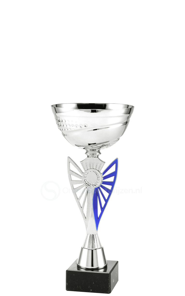Trofee Hoorn - ET.434 - Zilver / Blauw