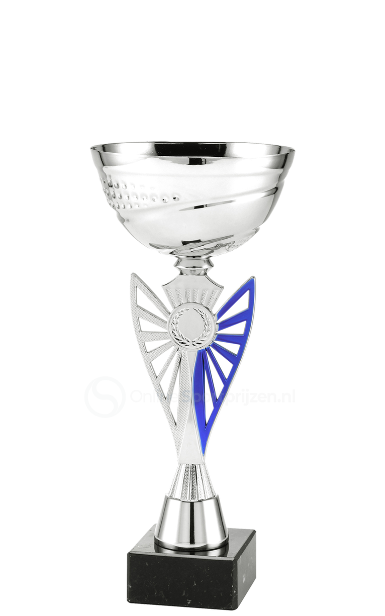 Trofee Hoorn - ET.434 - Zilver / Blauw
