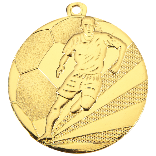 Voetbal Medaille - 50 mm - D112A - Goud, Zilver en Brons