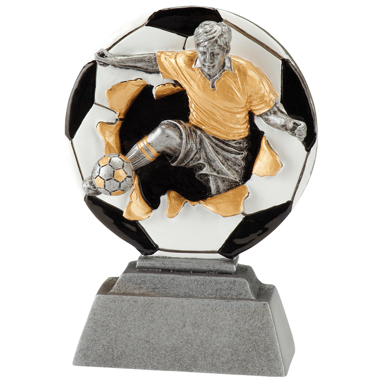 Voetbal Prijs - FG1304 - Zilver / Goud