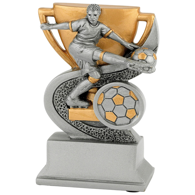 Voetbal Prijs - FG905 - Antiek Zilver / Goud
