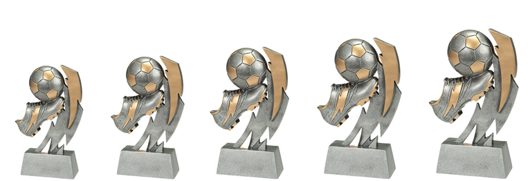 Voetbal Prijs - RE.180 - Antiek Zilver / Goud