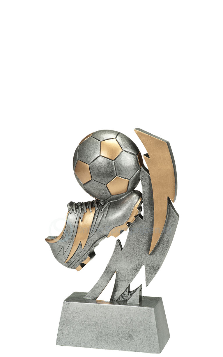Voetbal Prijs - RE.180 - Antiek Zilver / Goud