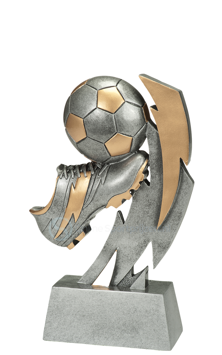 Voetbal Prijs - RE.180 - Antiek Zilver / Goud