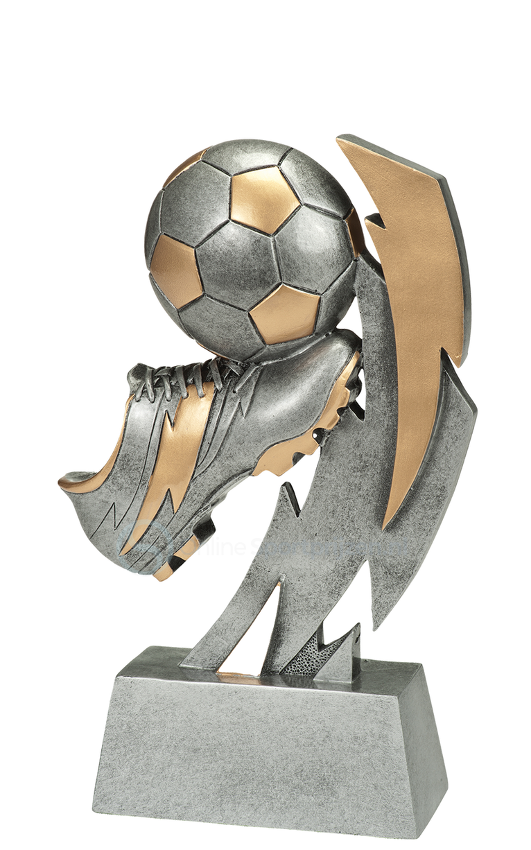 Voetbal Prijs - RE.180 - Antiek Zilver / Goud