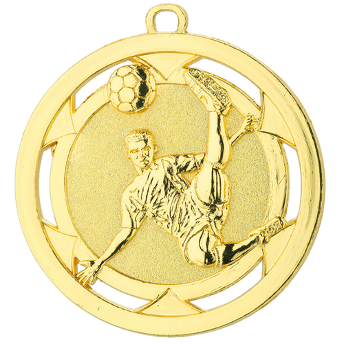 Voetbalmedaille - 50mm - D4A - Goud, Zilver en Brons