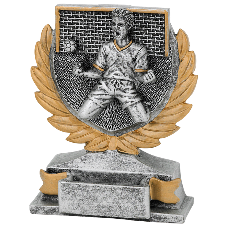 Voetbalprijs - FG149 - Antiek Zilver / Goud