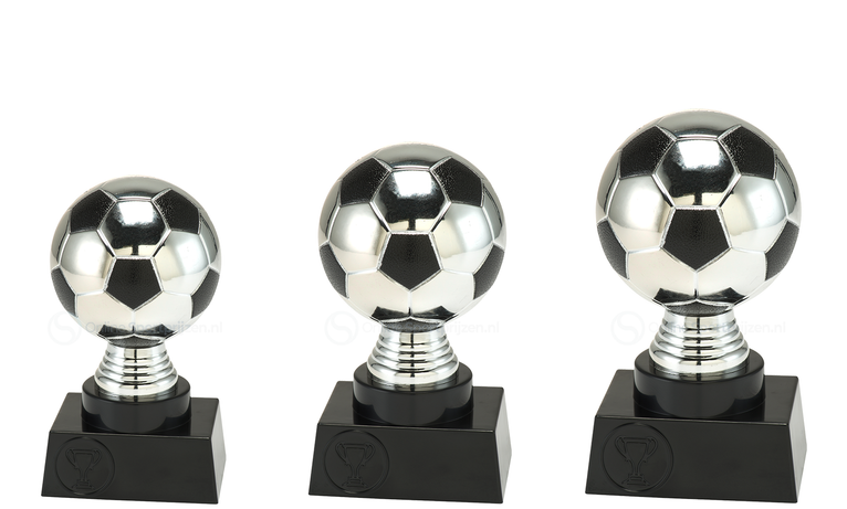 Voetbalprijs - SE1923 - Zilver / Zwart