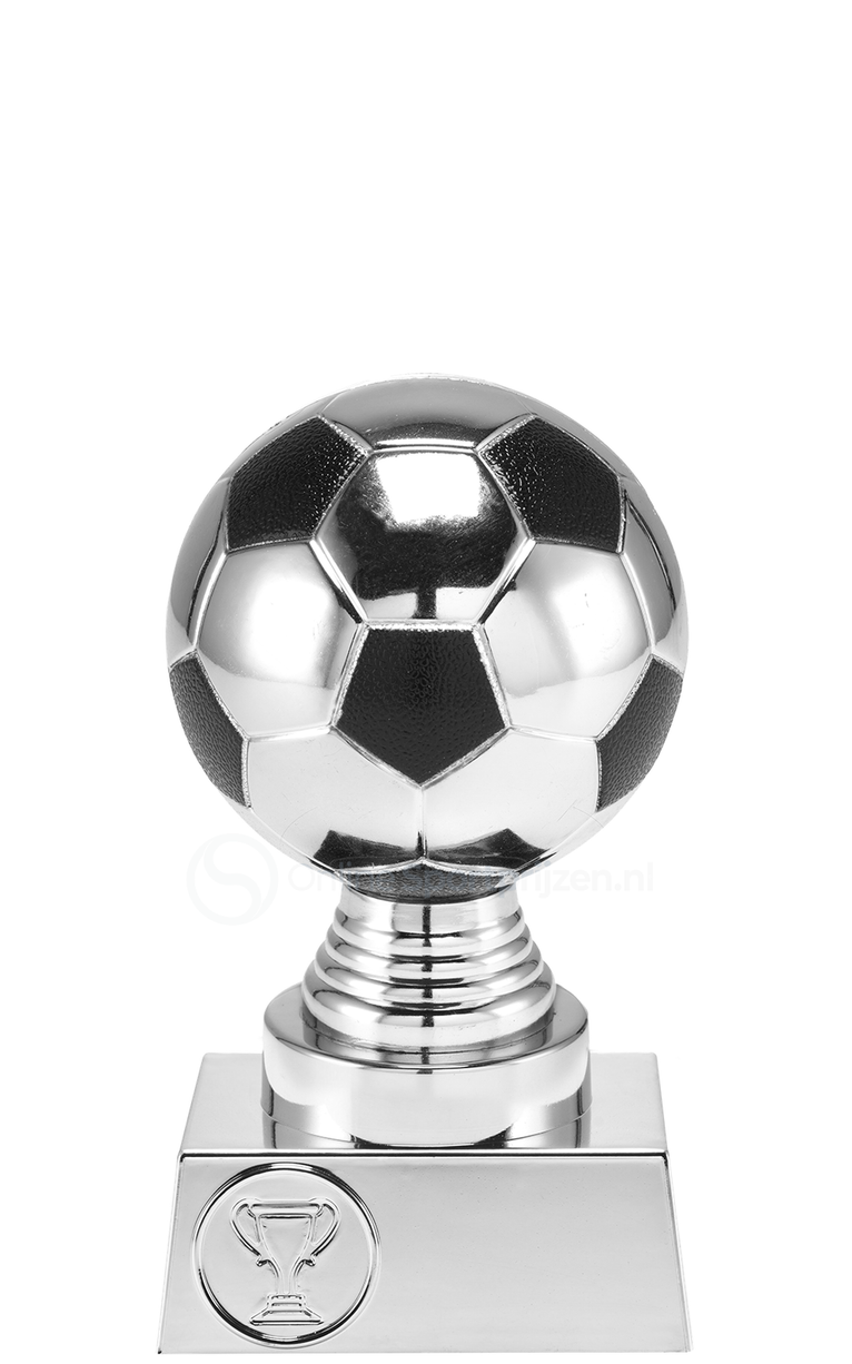 Voetbalprijs - ST.060 - Zilver / Zwart