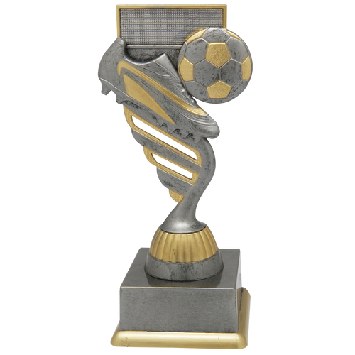 Voetbaltrofee - SS1726 - Antiek Zilver / Goud
