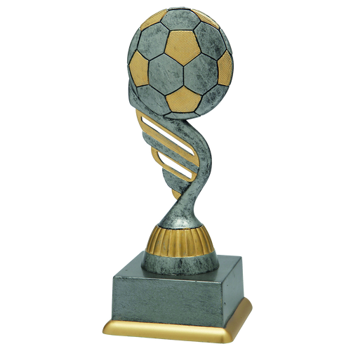 Voetbaltrofee - SS1817 - Antiek Zilver / Goud