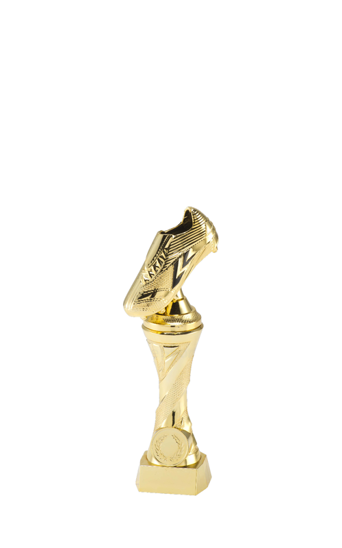 Voetbaltrofee met voetbalschoen - X831-X834 - Goud