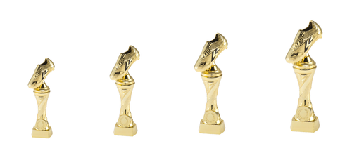 Voetbaltrofee met voetbalschoen - X831-X834 - Goud