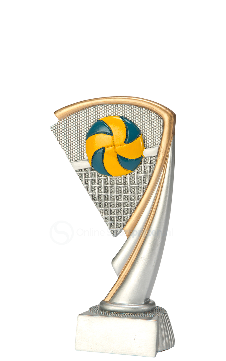 Volleybal Prijs - RE.063 - Antiek Zilver met Kleuraccent