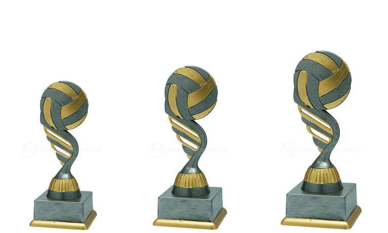 Volleybaltrofee - SS1821 - Antiek Zilver / Goud