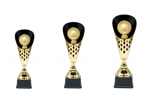 Wereldbolbokaal - ST.081 - Goud / Zwart