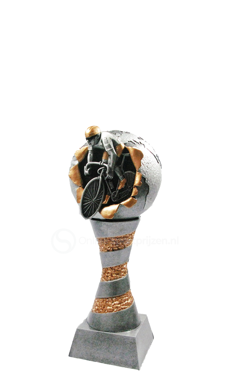 Wielersport Prijs - RE.078 - Antiek Zilver met Kleuraccent