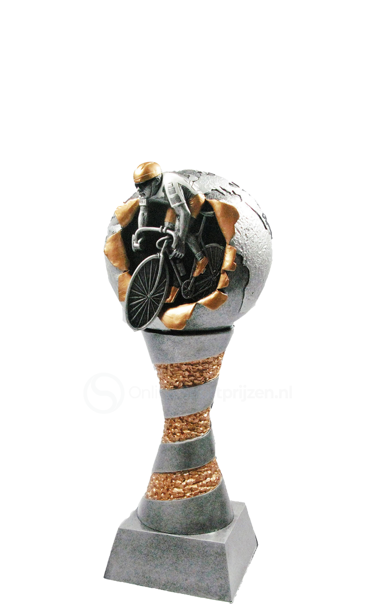Wielersport Prijs - RE.078 - Antiek Zilver met Kleuraccent