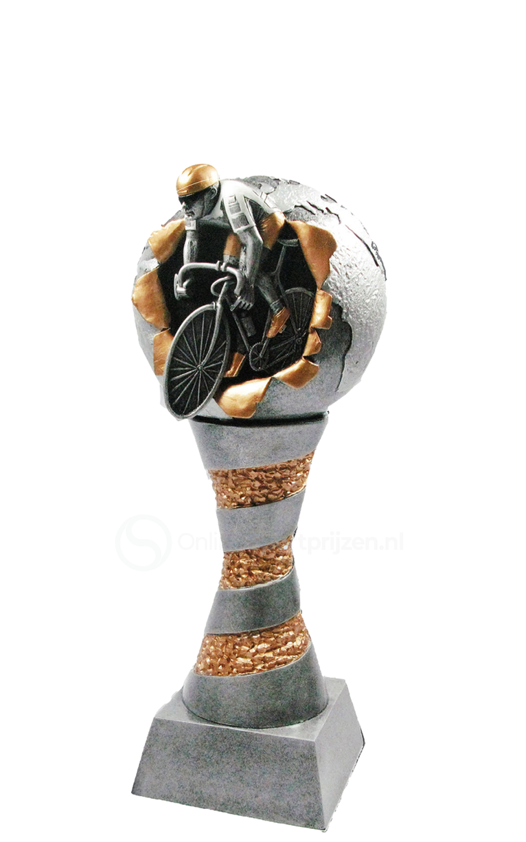 Wielersport Prijs - RE.078 - Antiek Zilver met Kleuraccent