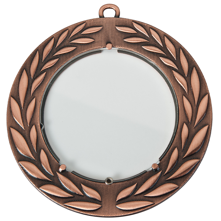 XL Medaille Met Acryl Center Voor Lasergravure - 90 mm - DZ9001 - Goud, Zilver en Brons