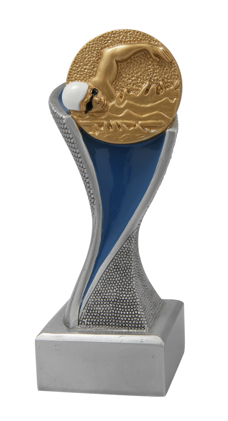 Zwem Prijs - FG4045 - Zilver met Kleuraccent