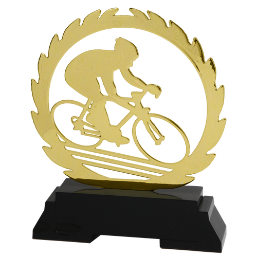 Metalen Wielersport Prijs - L234 - Goud