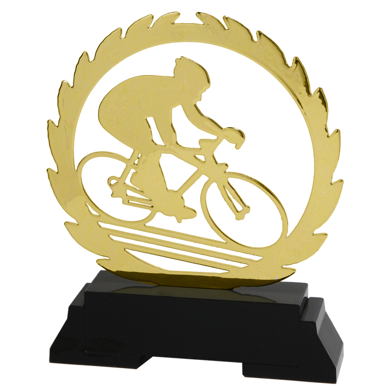 Metalen Wielersport Prijs - L234 - Goud