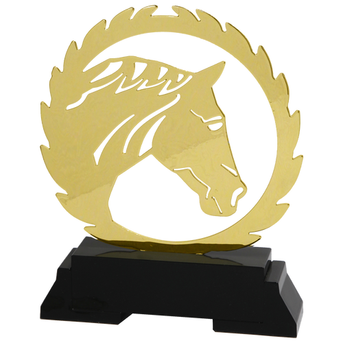 Metalen Paardensport Prijs - L236 - Goud