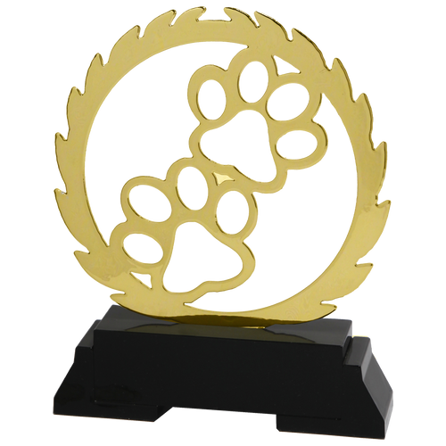 Metalen Hondensport Prijs - L237 - Goud
