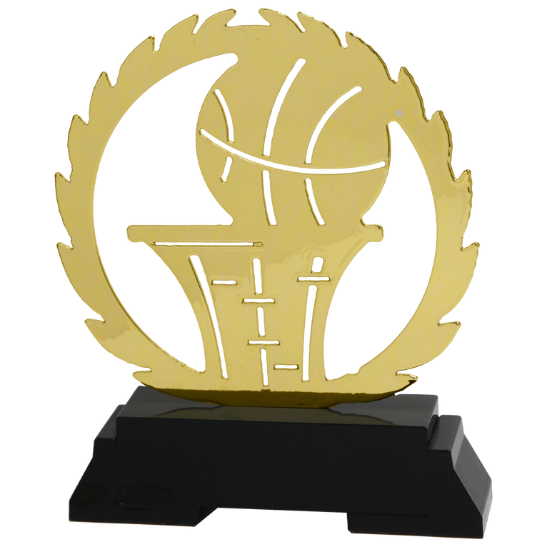 Metalen Basketbal Prijs - L238 - Goud